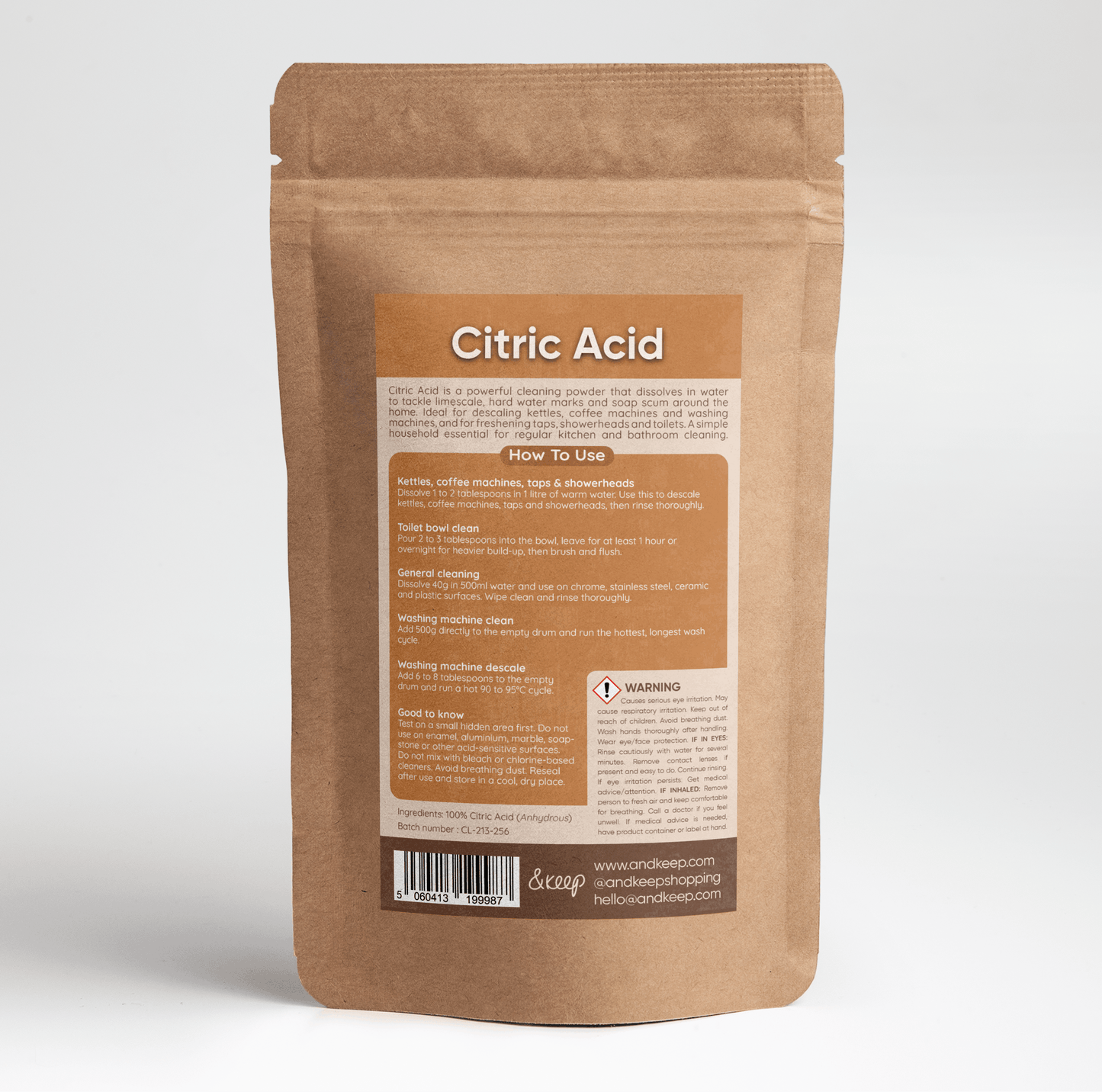 Citric Acid - Descaler, Limescale Remover & Cleaner