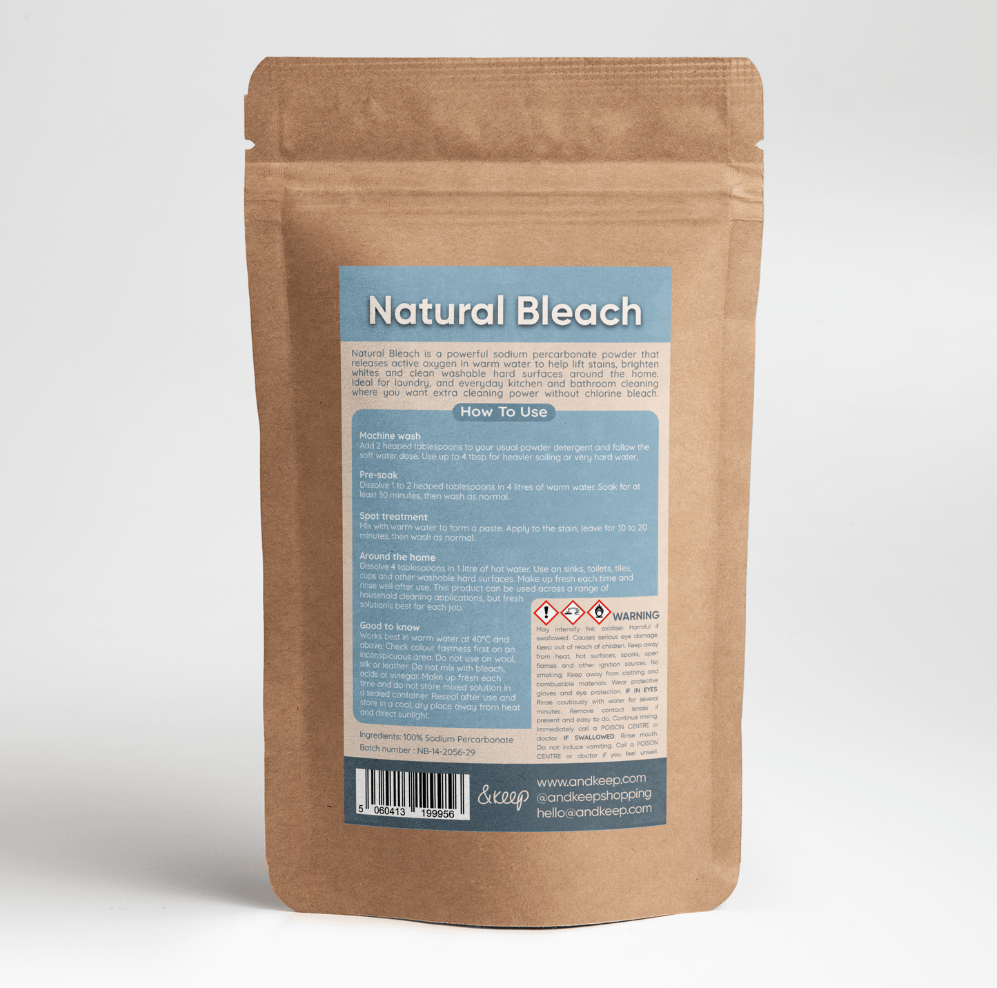 Natural Bleach - Oxygen Bleach & Laundry Stain Remover