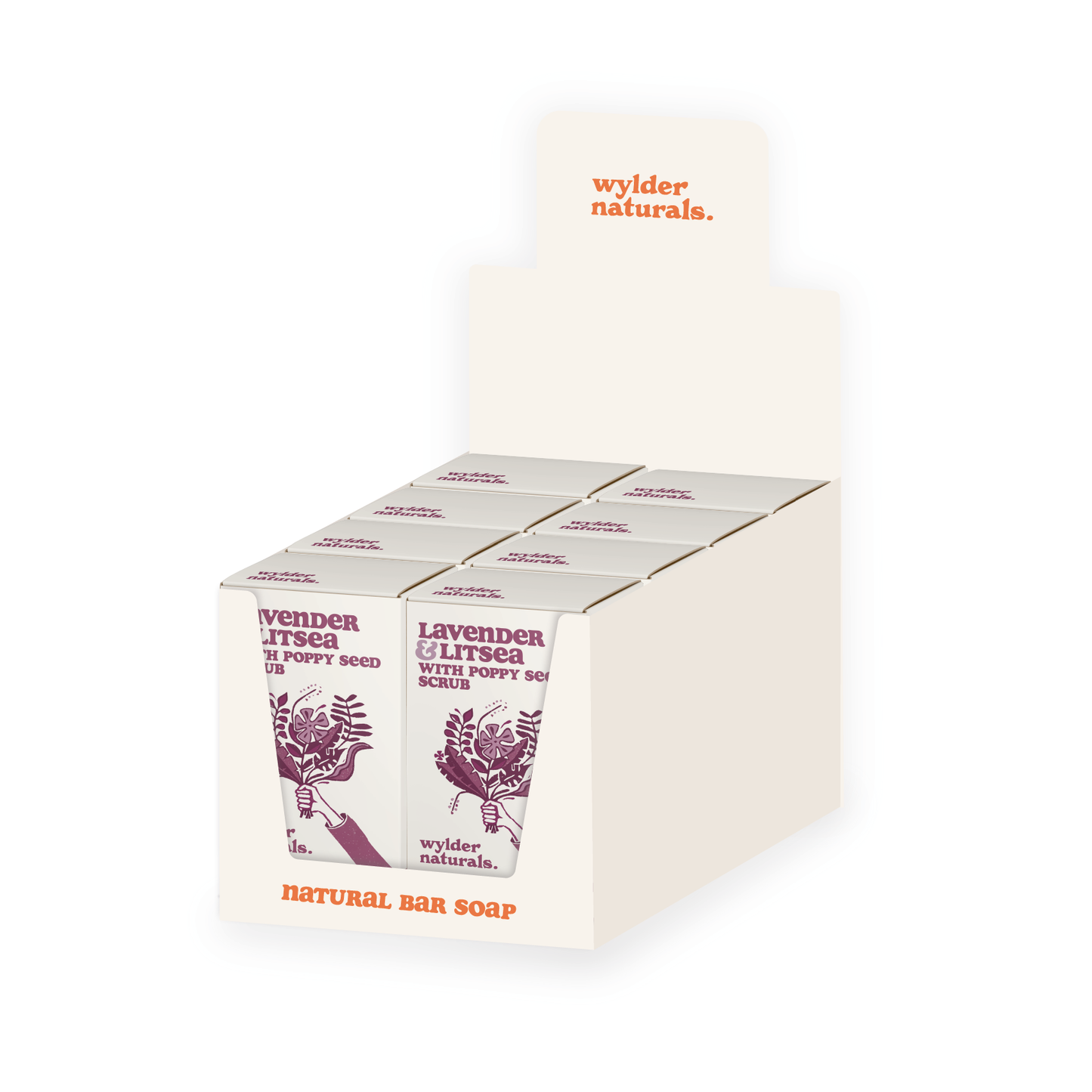 Lavender & Litsea with Poppy Seed Scrub Natural Bar Soap