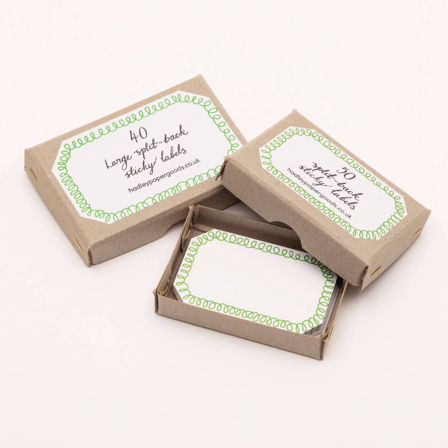 Small Loopy Green Labels (Pack of 50)