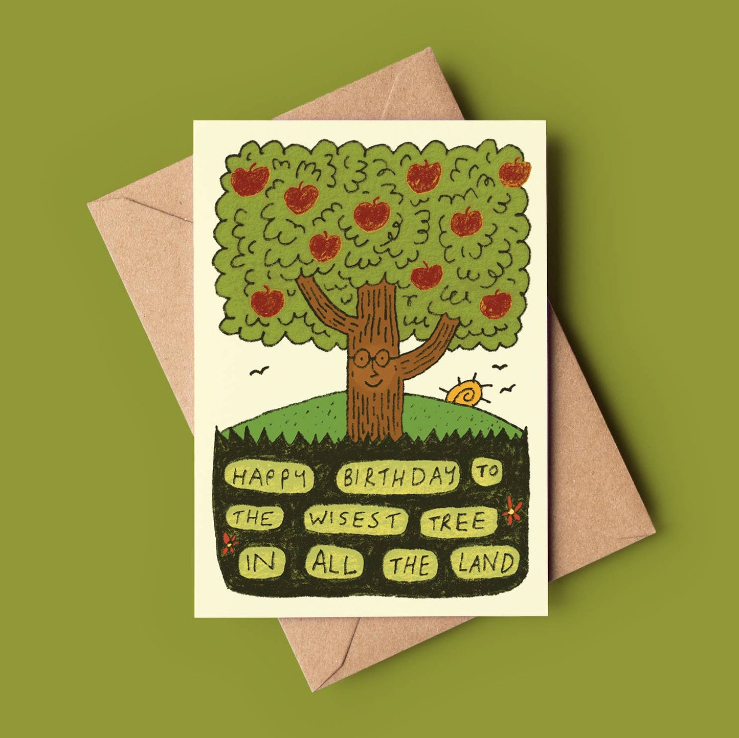 'Happy Birthday To The Wisest Tree in All the Land' Greeting Card