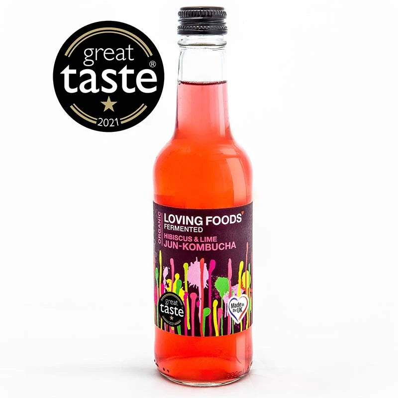 Organic Hibiscus & Lime Honey Jun-Kombucha