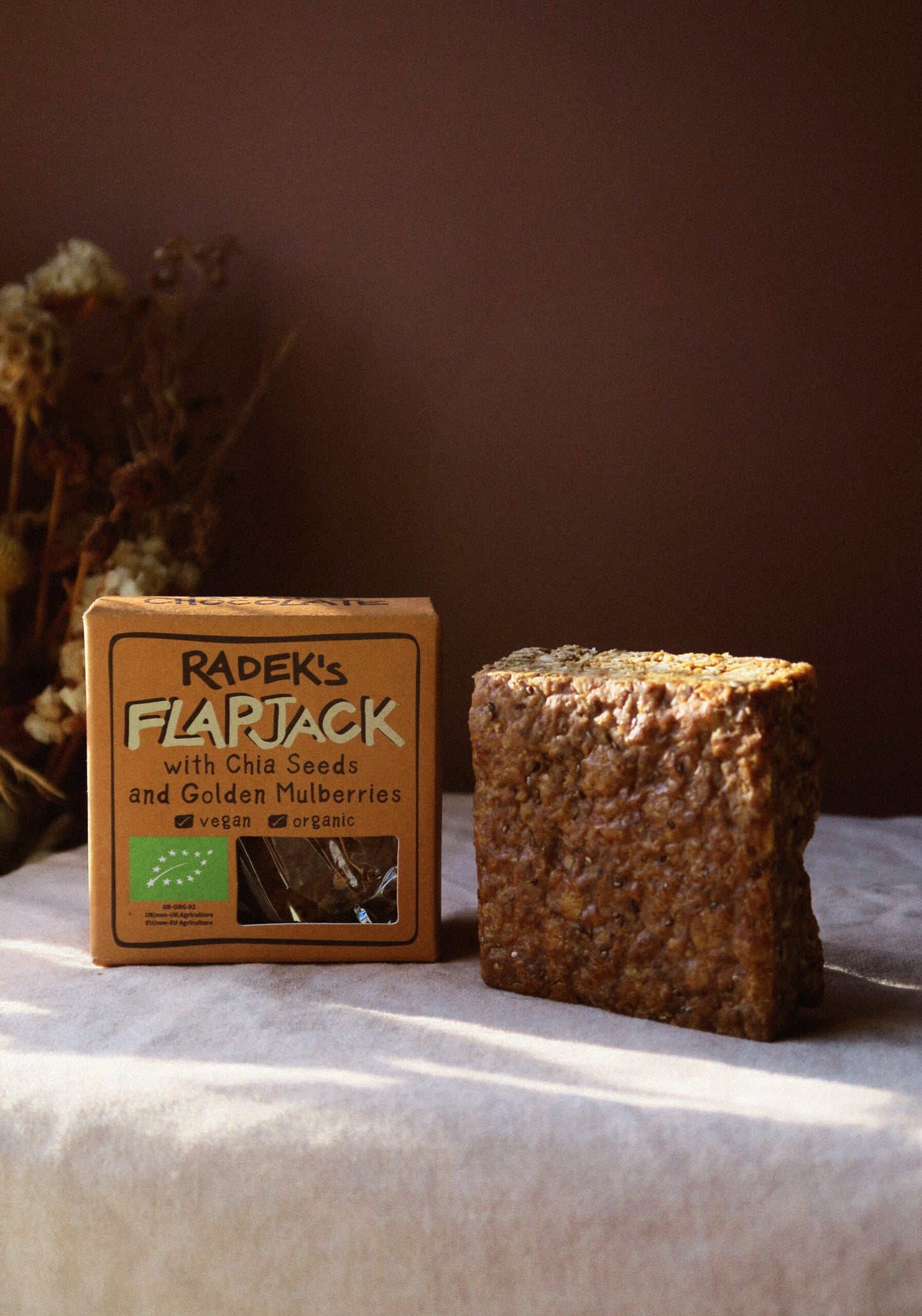 Golden Mulberries & Chia Seeds Flapjack