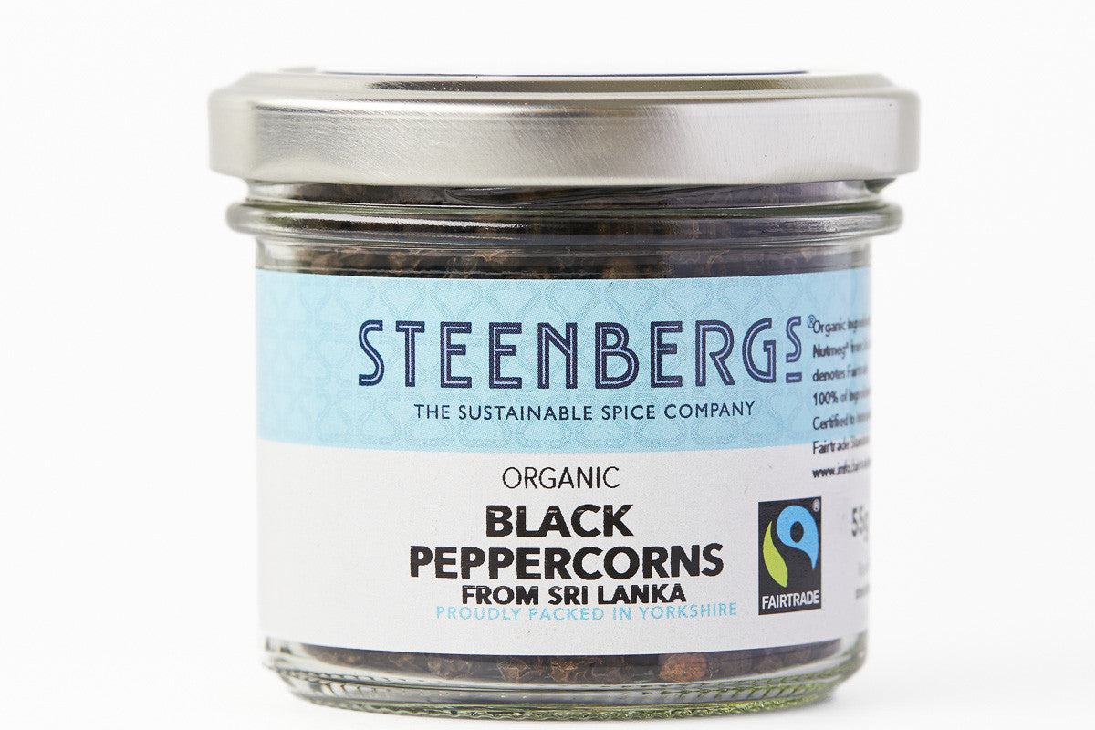 Organic Fairtrade Black Peppercorns