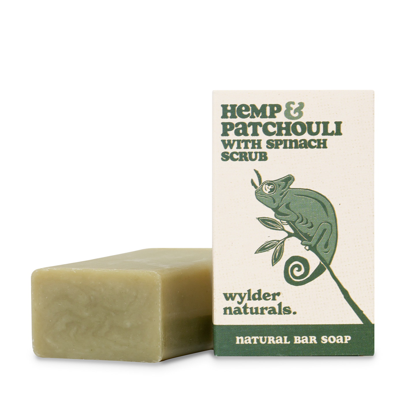 Hemp & Patchouli with Spinach Scrub Natural Bar Soap