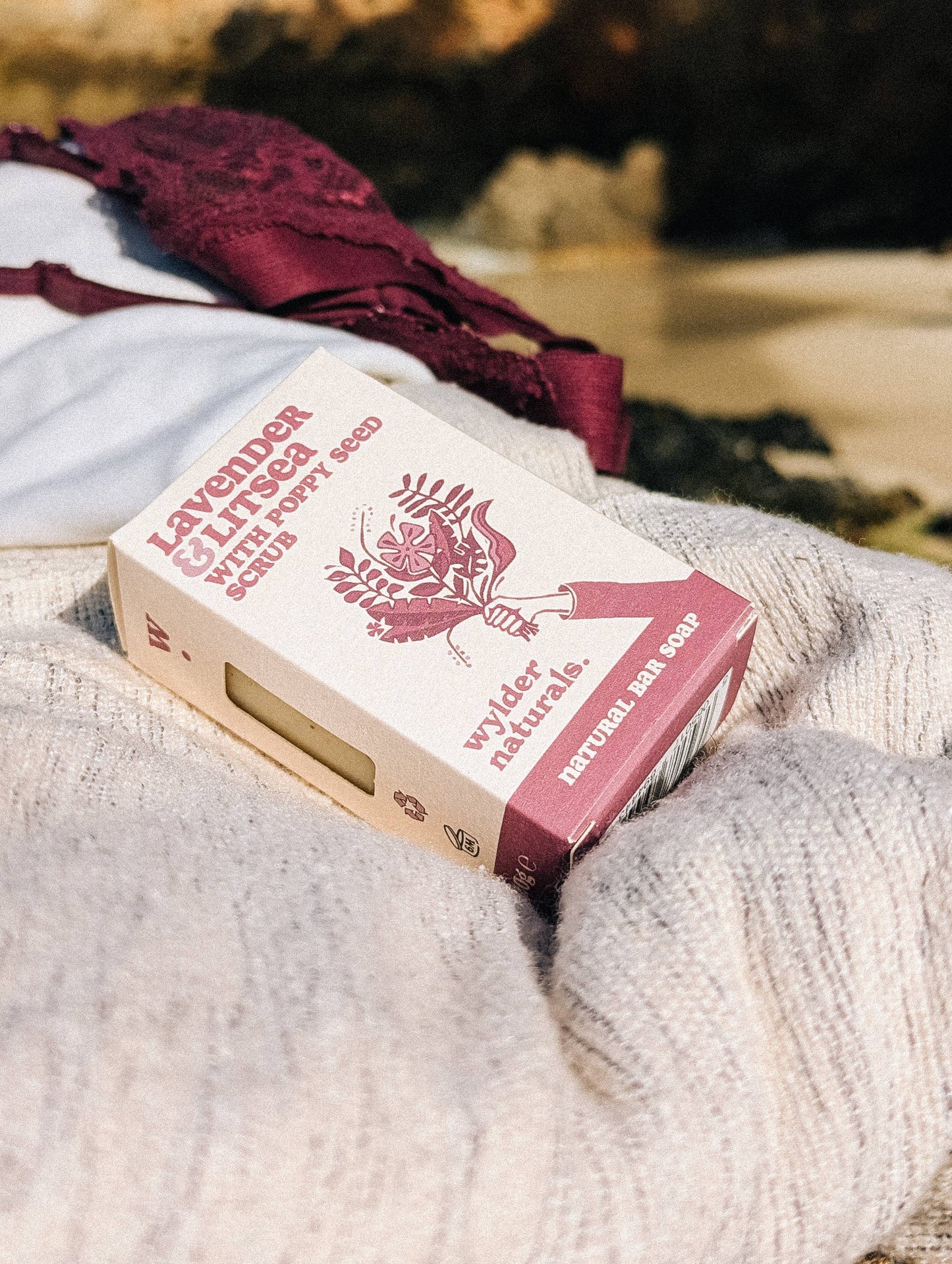 Lavender & Litsea with Poppy Seed Scrub Natural Bar Soap