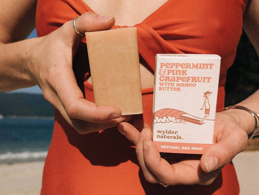 Peppermint & Pink Grapefruit with Mango Butter Natural Soap