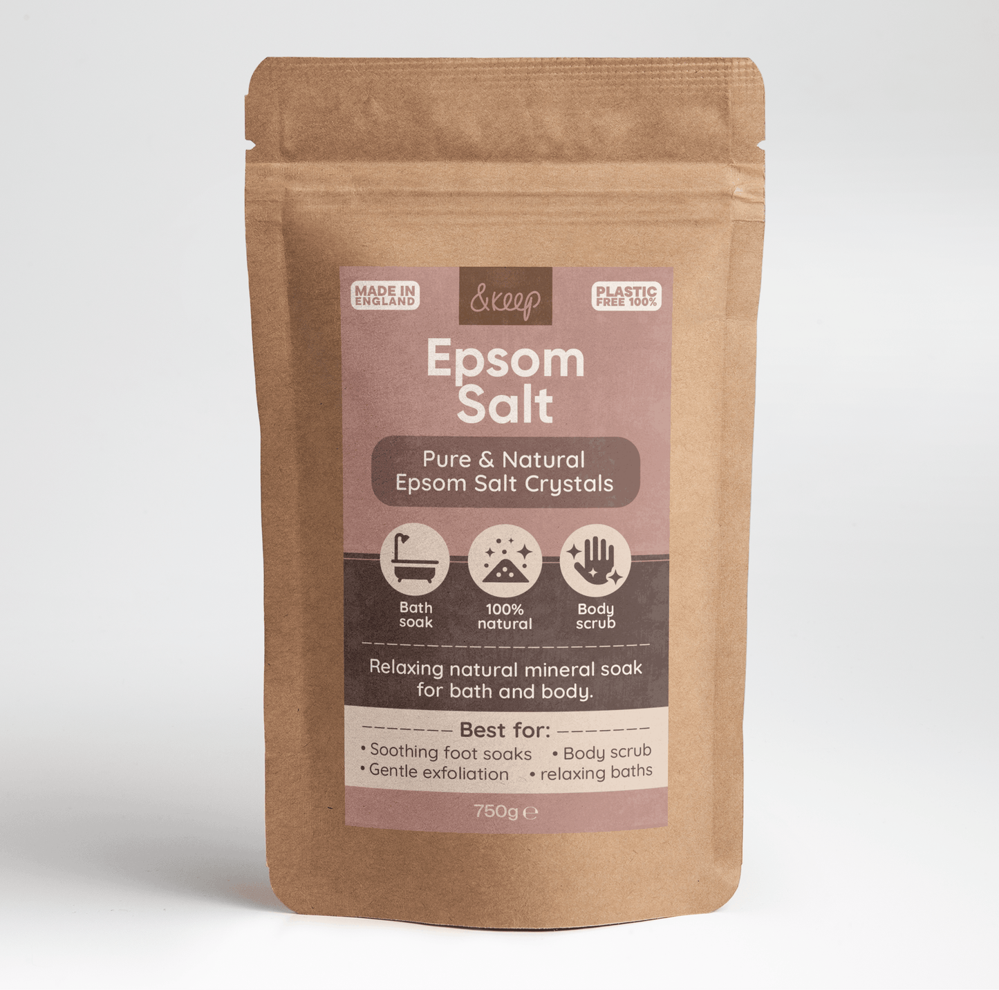 Epsom Salt - Bath Soak, Foot Soak & Body Scrub