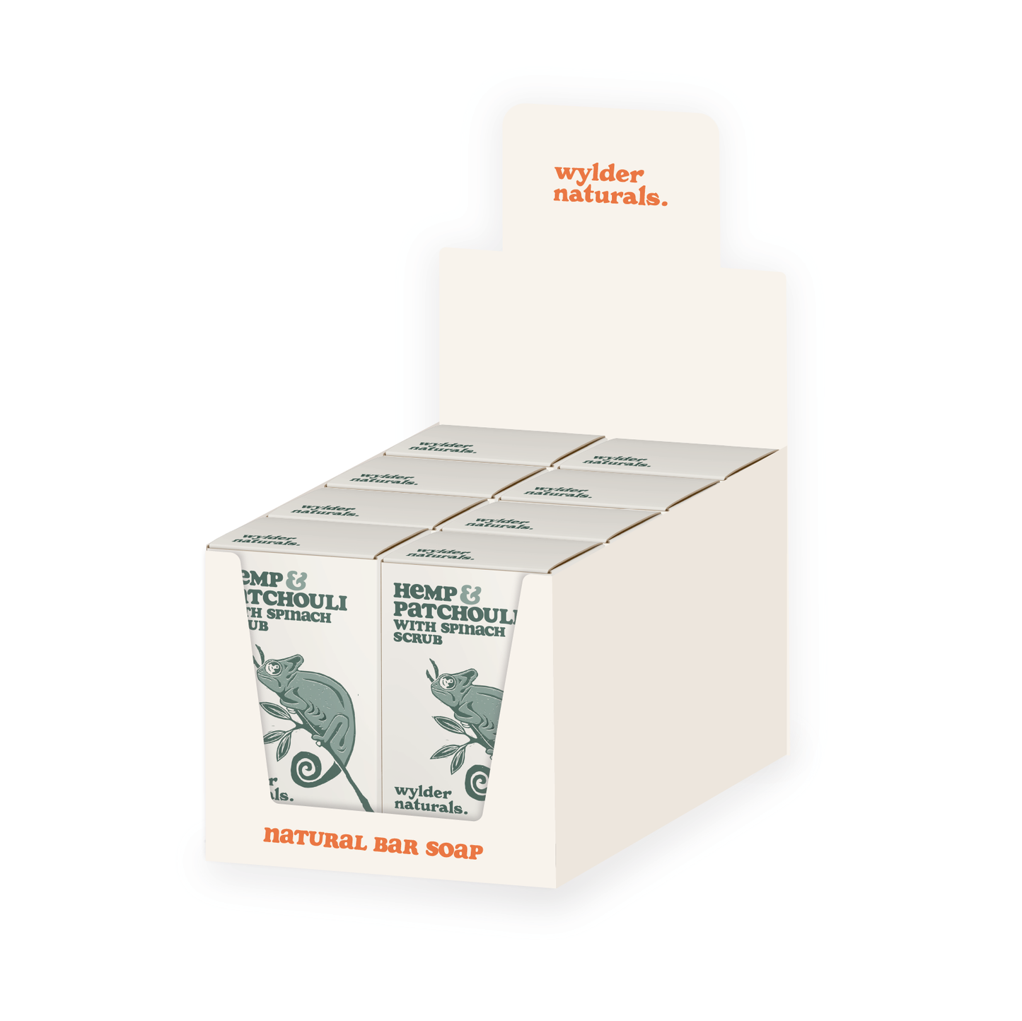 Hemp & Patchouli with Spinach Scrub Natural Bar Soap