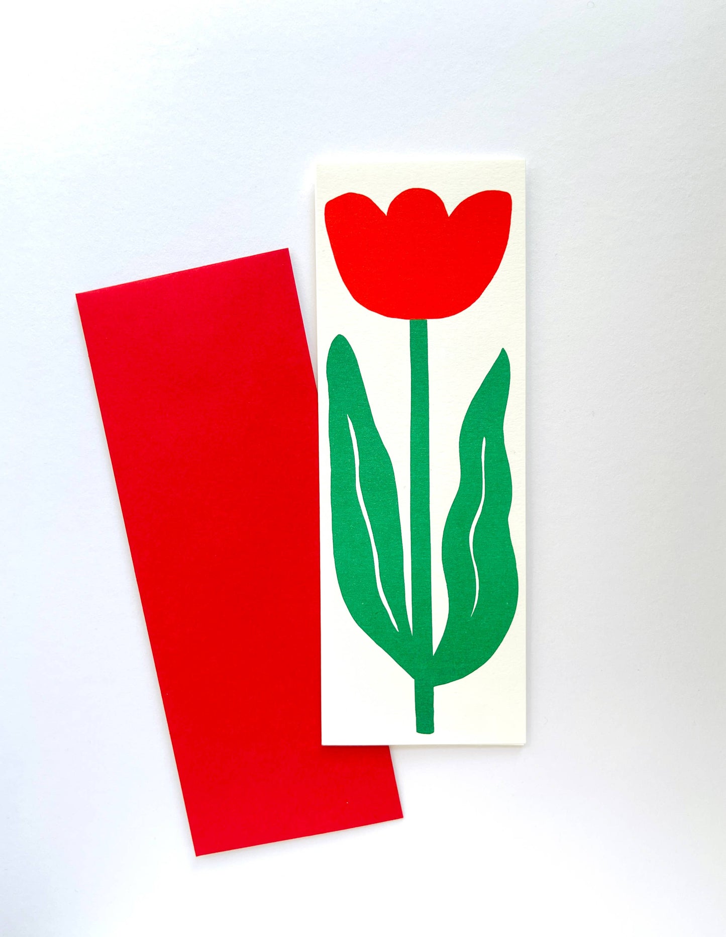 Tulip Flower Long Greeting Card