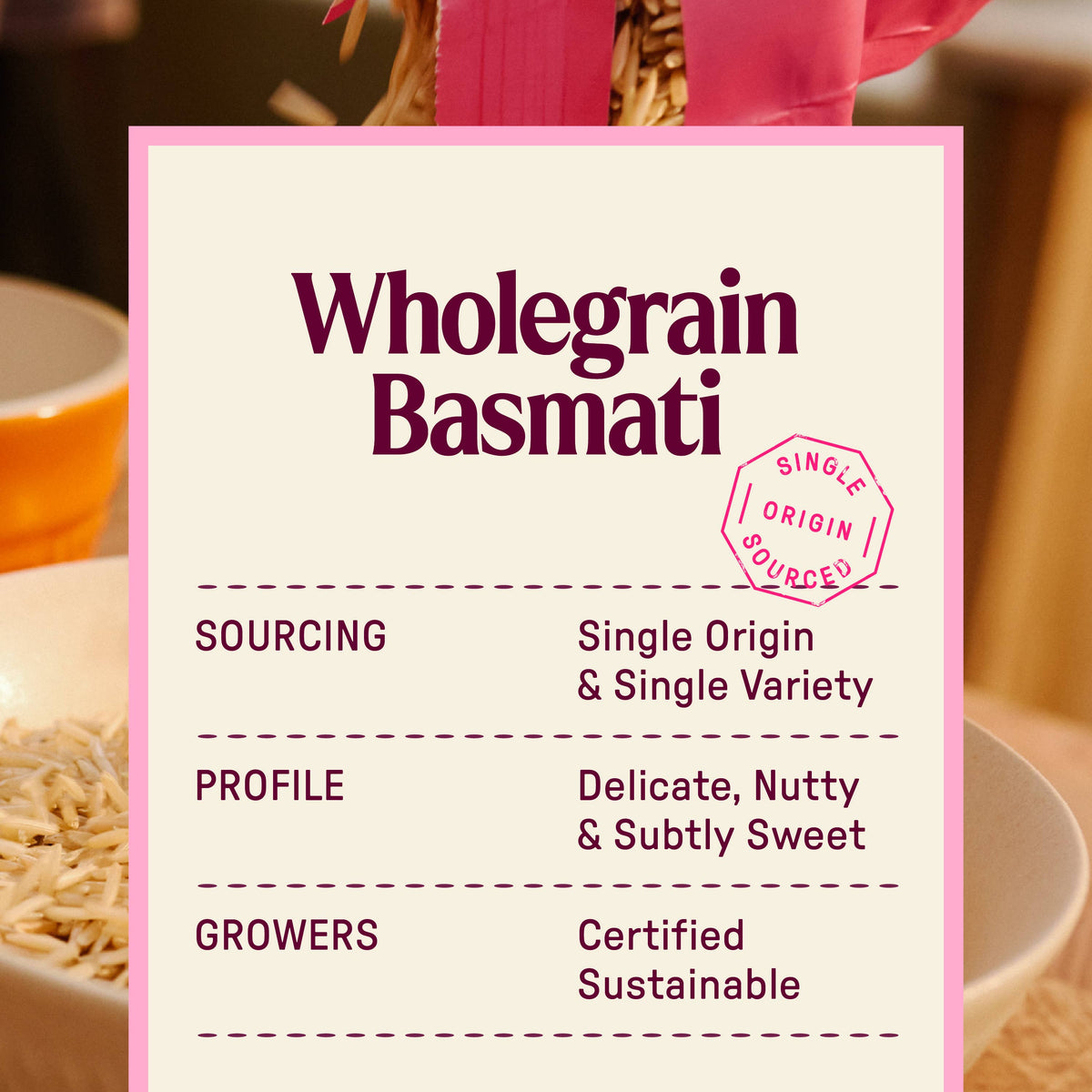 Wholegrain Basmati Rice (500g)