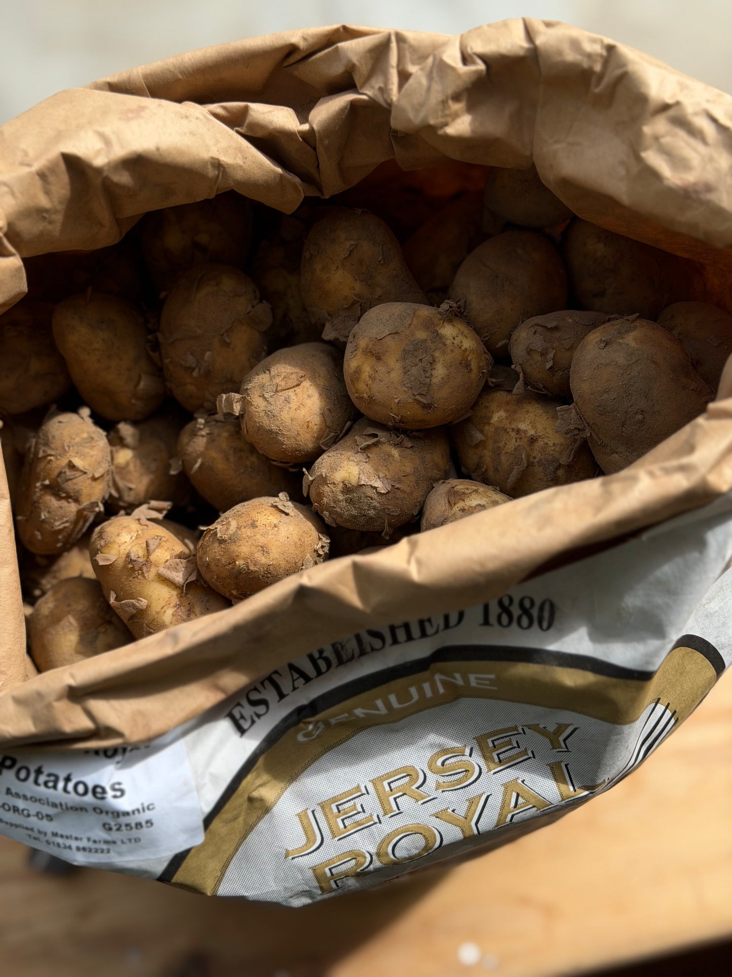 Organic Jersey Royal New Potatoes - UK