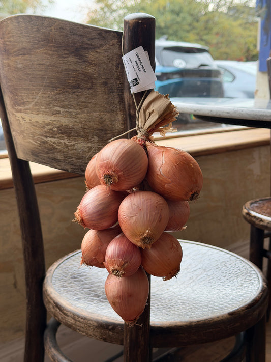 Organic Pink Braided Onions