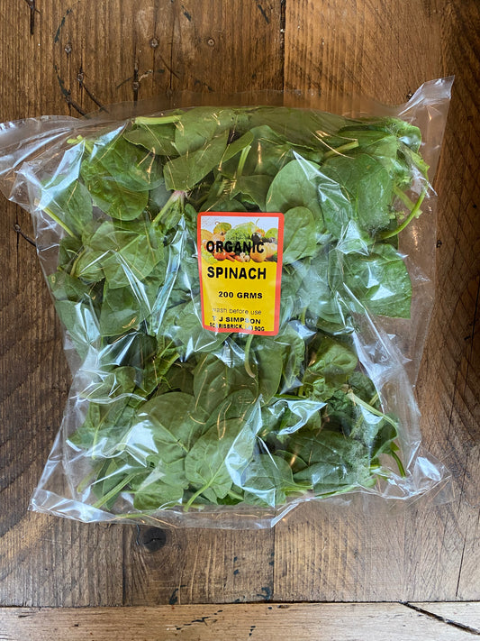 Organic Baby Leaf Spinach - UK