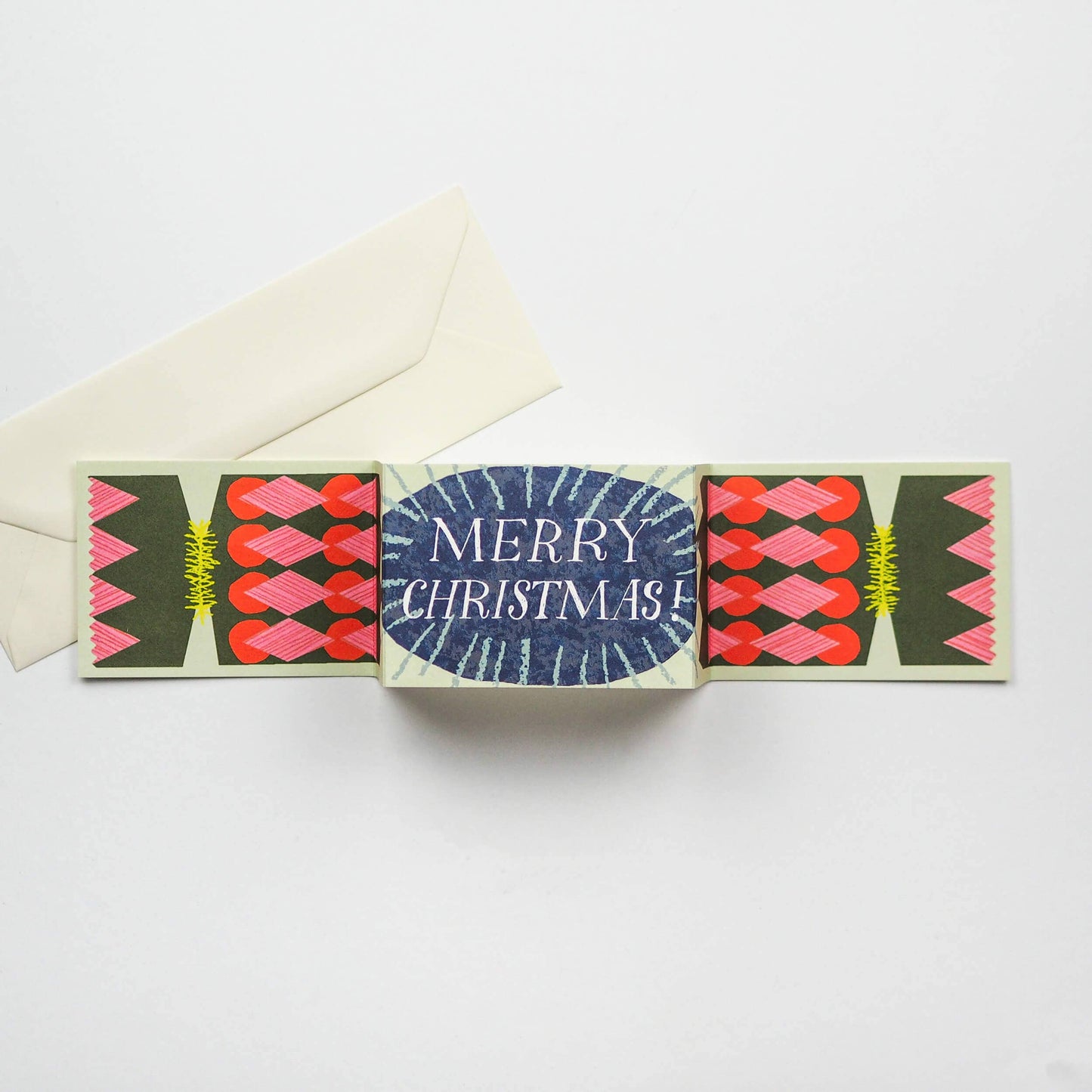 Christmas Cracker Diamond Pull-Out Christmas Card