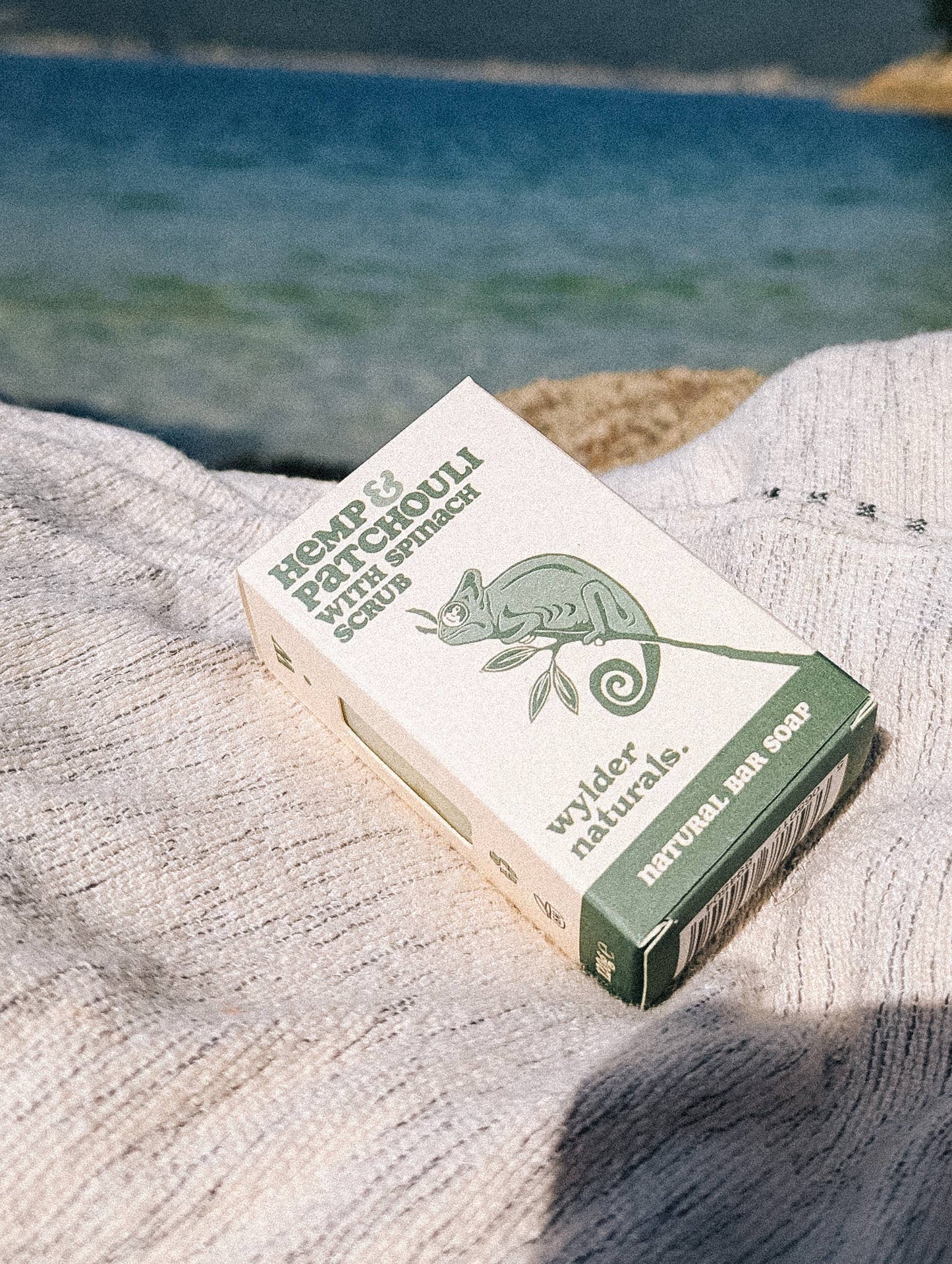 Hemp & Patchouli with Spinach Scrub Natural Bar Soap