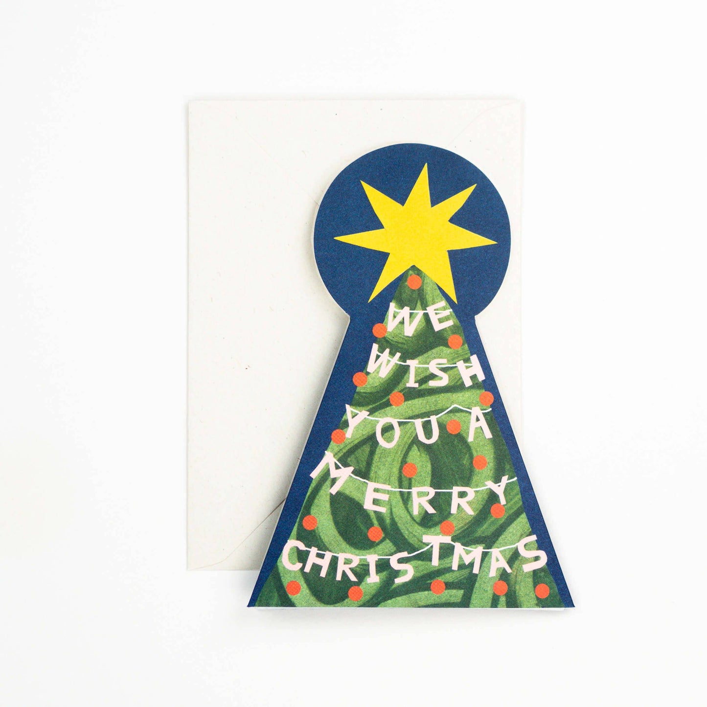 Merry Christmas Tree Fold-Out Christmas Card