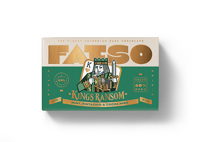 King's Ransom: Pistachio, Mint & Cocoa Nib Dark Chocolate
