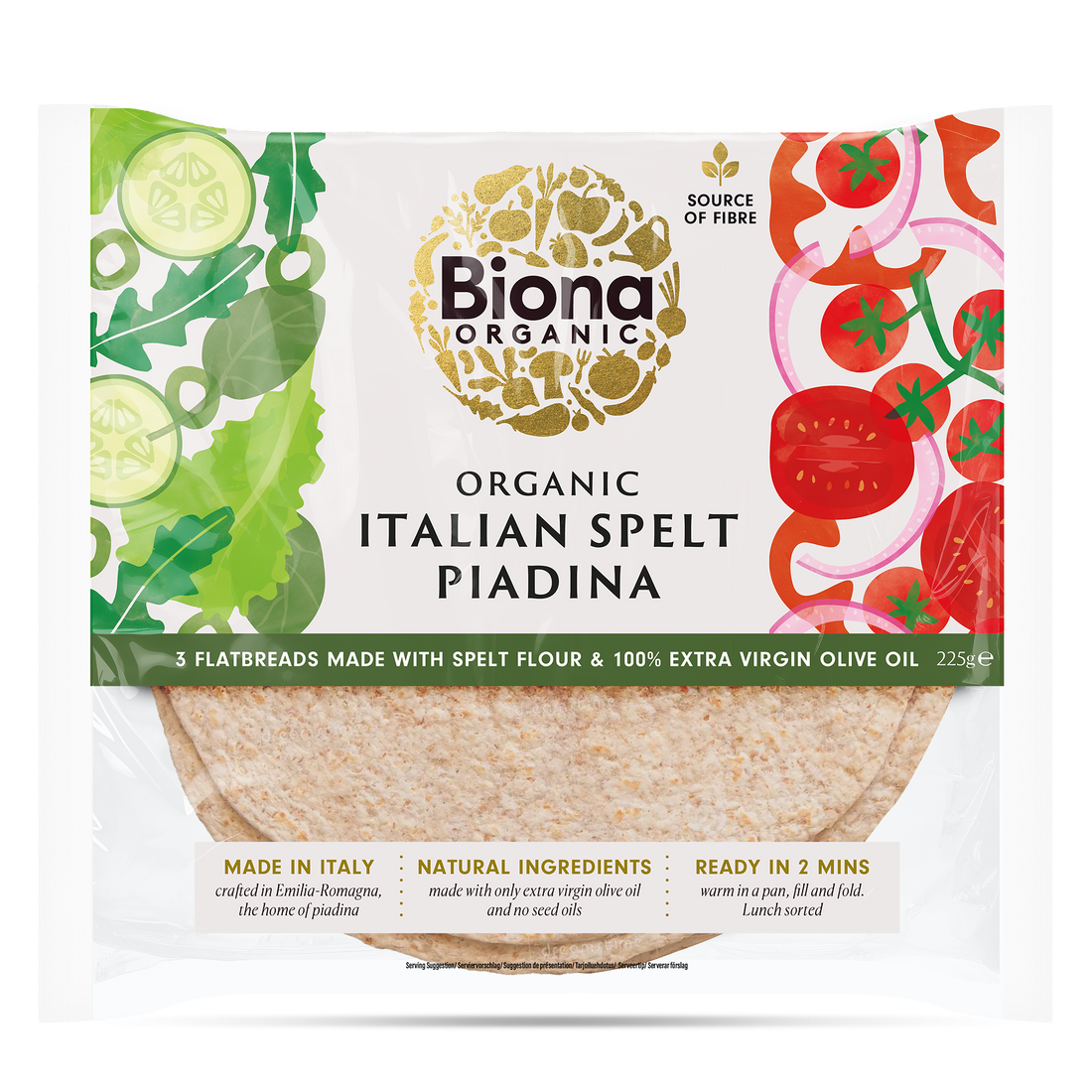 Italian Spelt Piadina Flatbreads
