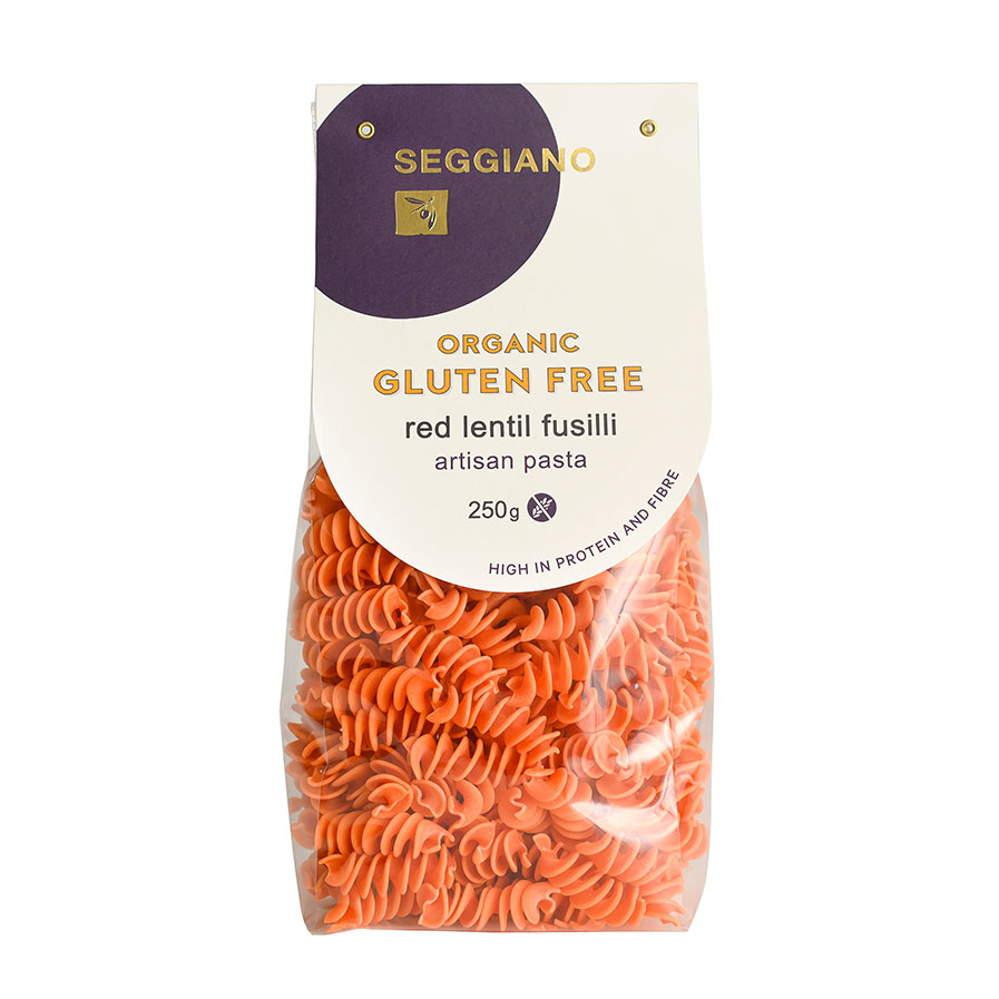 Organic Gluten Free Red Lentil Fusilli