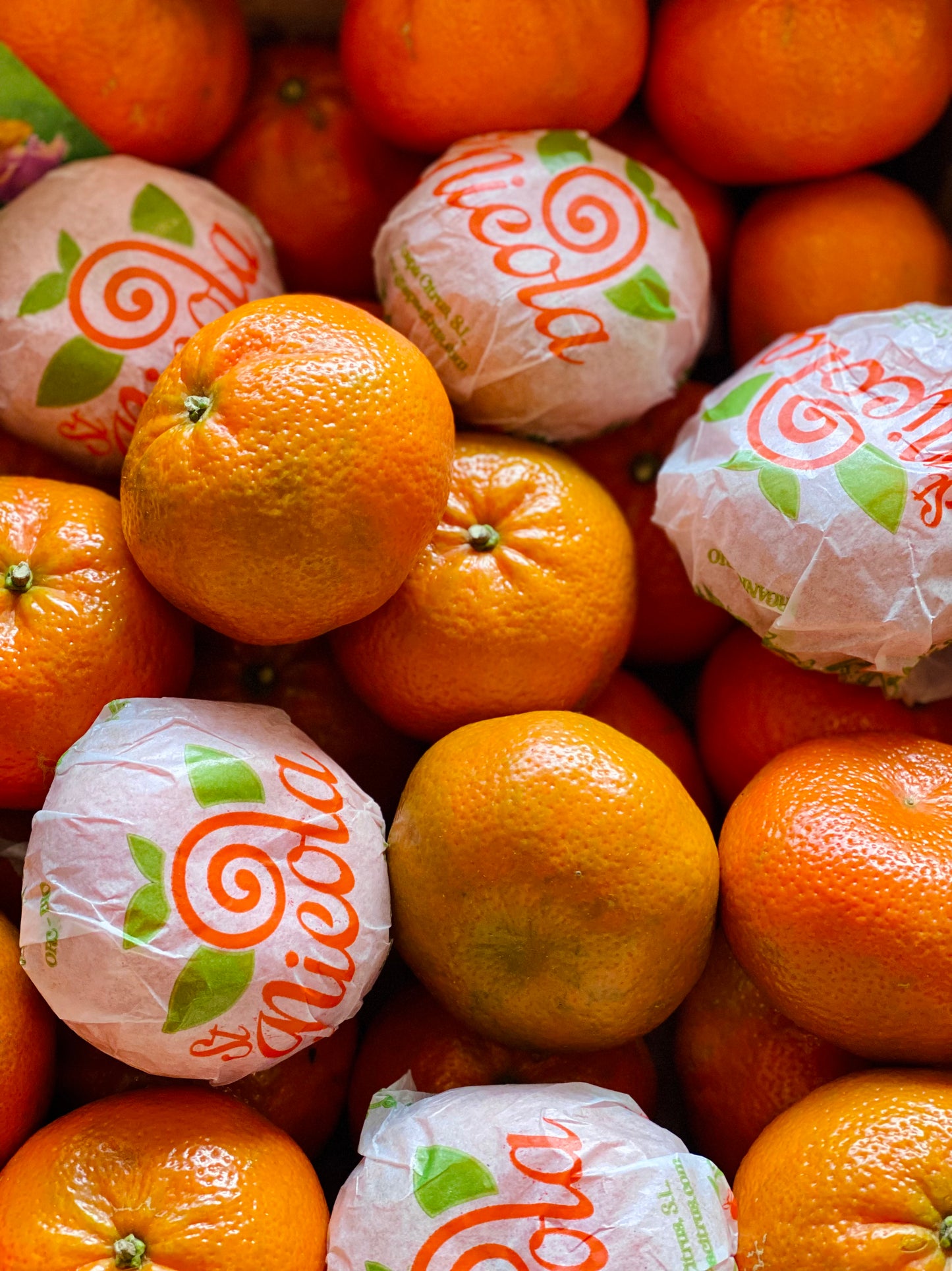 Organic Clementines with Leaf
